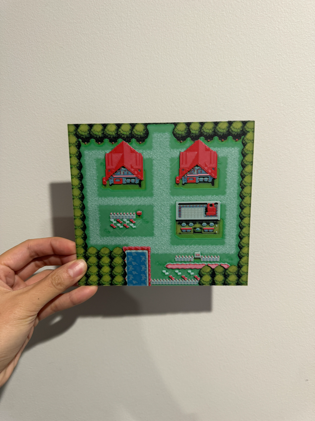 Pallet Town (Pokemon) - HueForge, photo 3 of 4 - Pallet Town (Pokemon) - HueForge Generative Art