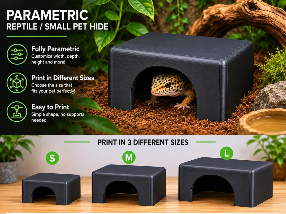 Parametric Animal Hide / Shelter (Customizable)