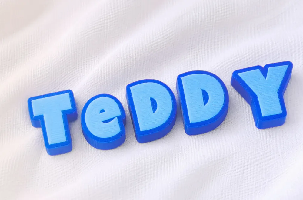 Parametric Chunky Letter Charm Paracord Beads, photo 2 of 4 - Parametric Chunky Letter Charm Paracord Beads Household