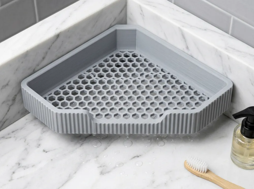 Parametric Corner Shower Shelf, photo 4 of 4 - Parametric Corner Shower Shelf Tools