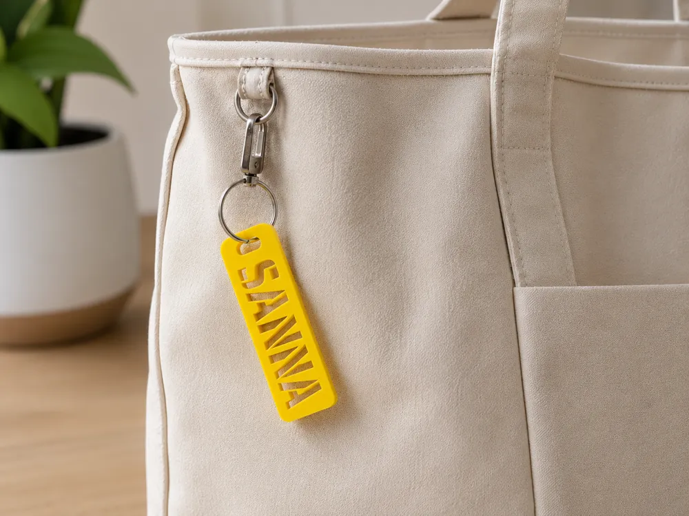 Parametric Custom Name Keychain (Stencil), photo 2 of 4 - Photo & Custom Keychains, persoalised gift