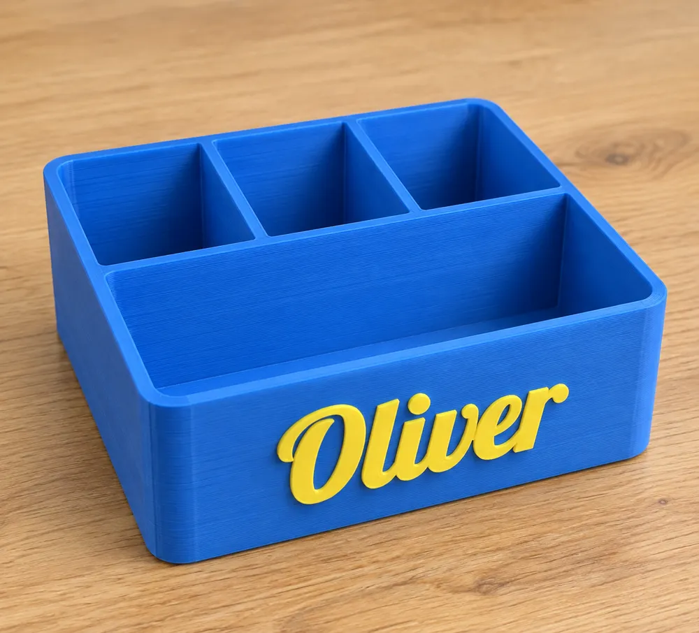 Parametric Desk Organizer Pencil Holder Name, photo 3 of 4 - Parametric Desk Organizer Pencil Holder Name Tools