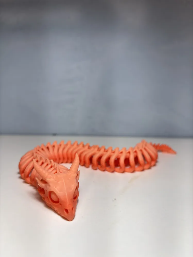 Parametric Flexi Skeletal Snake, photo 2 of 5 - Articulated Snakes & Lizards, snake skeleton