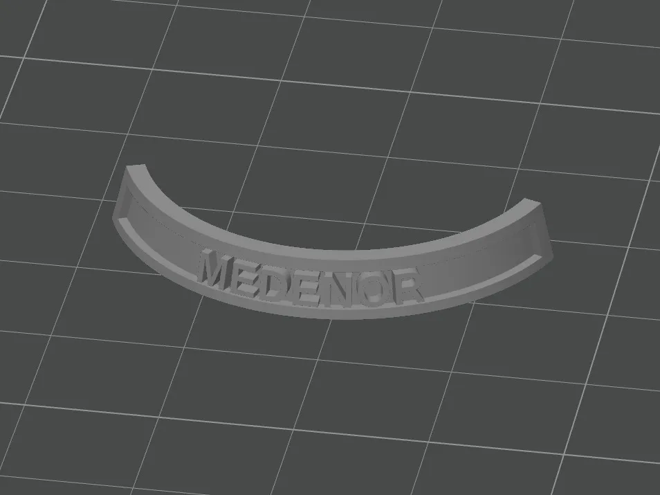 Parametric Name Plate for Round Bases (25, 100 mm), photo 4 of 4 - Parametric Name Plate for Round Bases (25, 100 mm) Miniatures