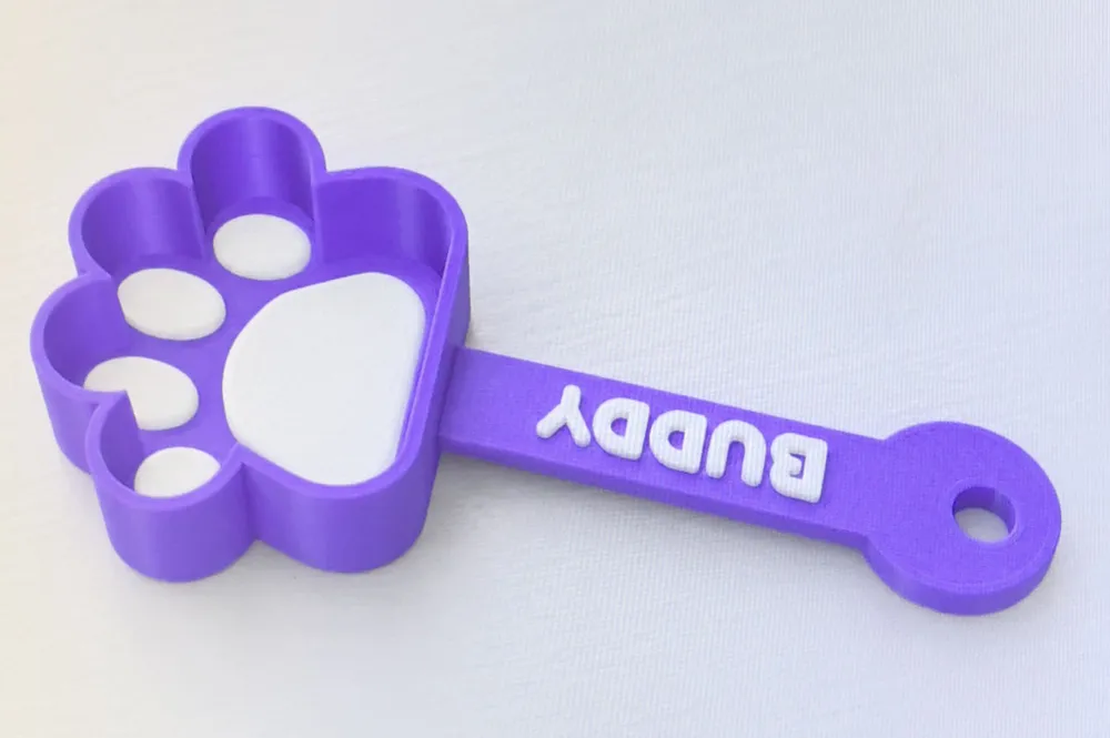 Parametric Paw Pet Food Scoop, Name Dog Cat, photo 3 of 4 - Parametric Paw Pet Food Scoop, Name Dog Cat Household