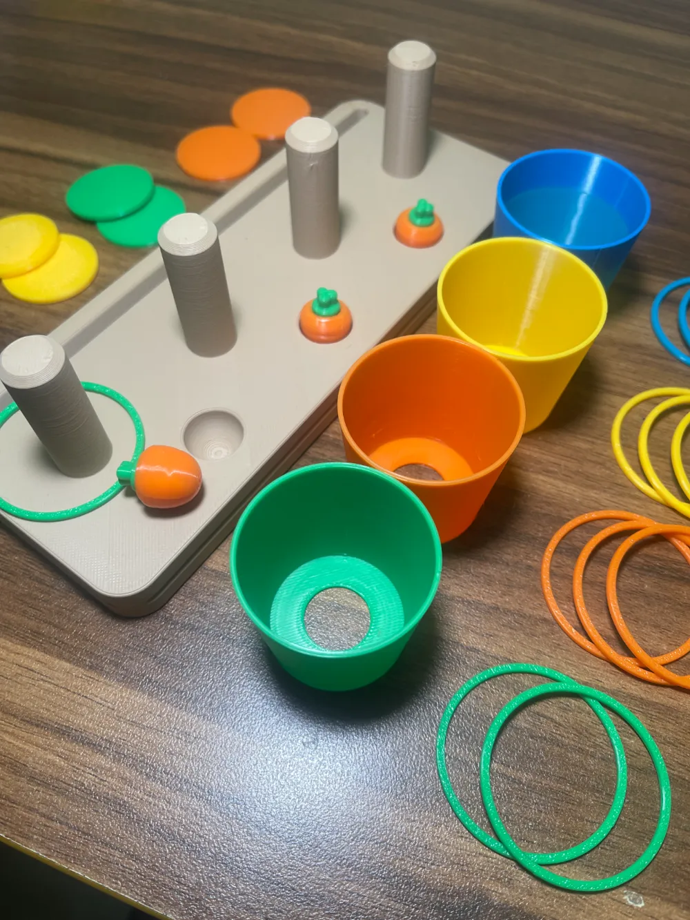 Parrot Toy Set, photo 2 of 4 - Bird Toys, Perches & Swings, peony parrot