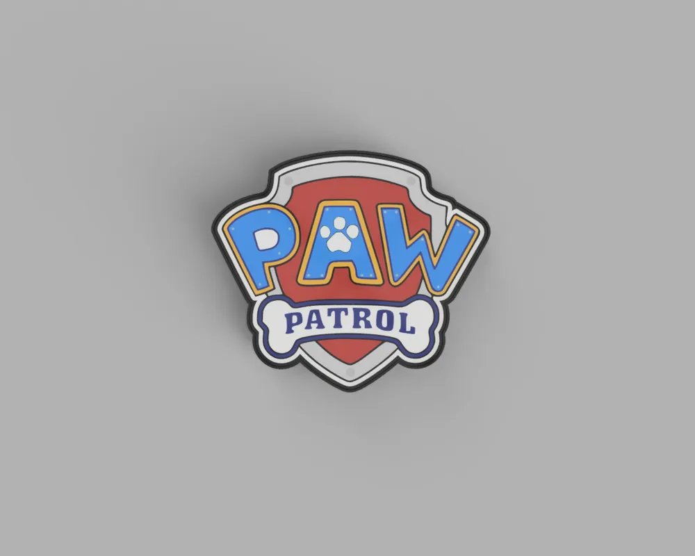 Paw Patrol Logo Lightbox LED Lamp, photo 2 of 4 - Paw Patrol Logo Lightbox LED Lamp Art