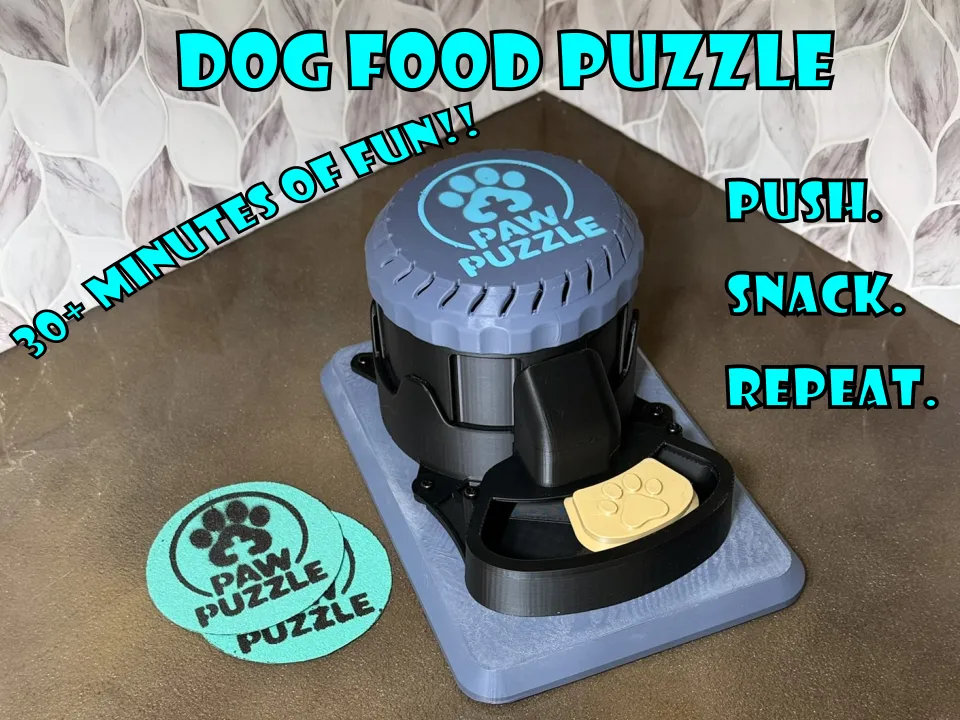 PAW Puzzle - The Fun Dog Food Feeder - Puzzle & Treat Toys, in stock