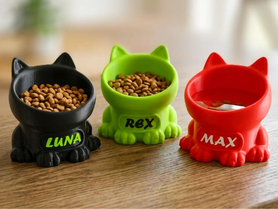 Paws-some Personalized Ergonomic Pet Bowl