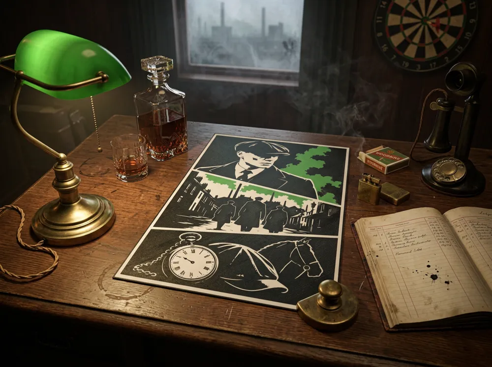 Peaky Blinders Storyboard Wall Art, photo 2 of 4 - Peaky Blinders Storyboard Wall Art Household