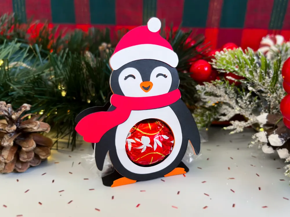 Penguin Candy Holder