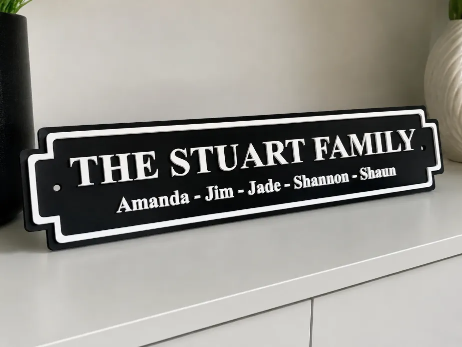 Personalised/Custom Family Names Street Style Sign, photo 4 of 4 - Custom & Name Signs, personalised names
