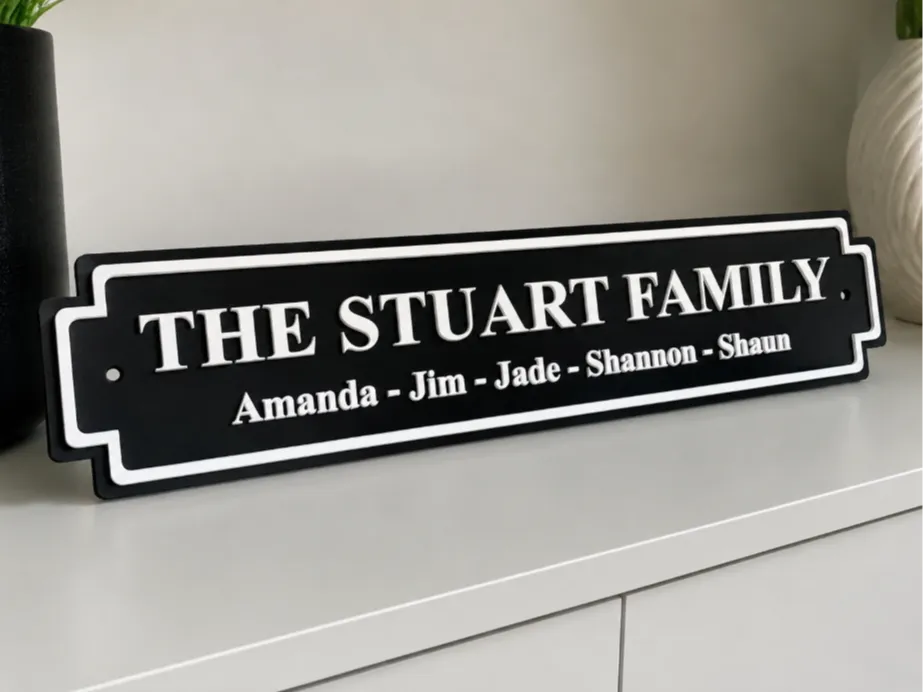 Personalised/Custom Family Names Street Style Sign