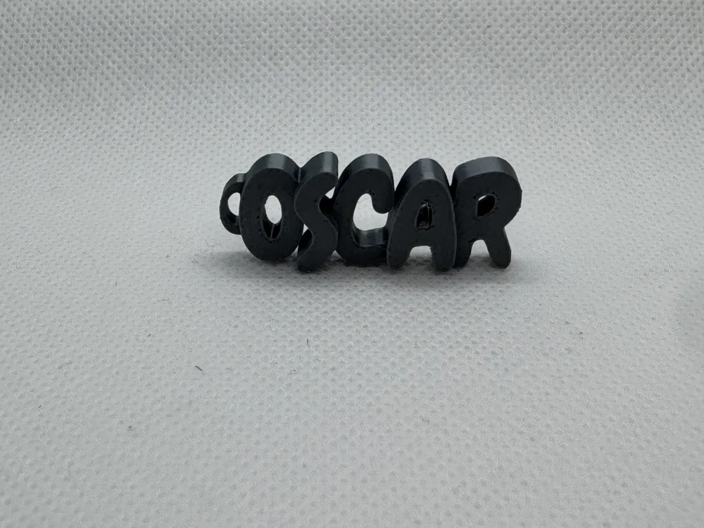 Personalized key ring with the first name Oscar, photo 3 of 4 - Photo & Custom Keychains, nickname