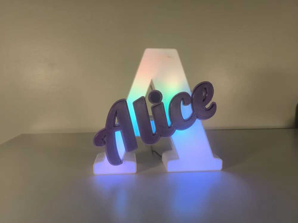 Personalized LED Letter Lightbox with Custom Name, photo 2 of 4 - Light Boxes & Shadow Lamps, ledbox