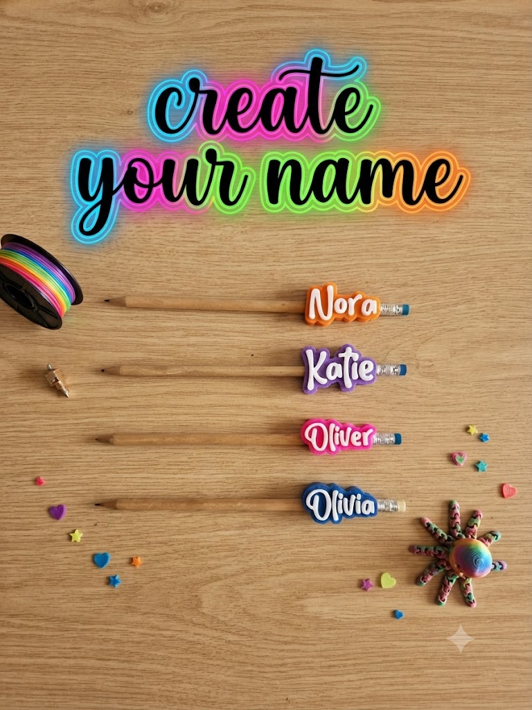 Personalized Pencil Name Cute, photo 2 of 4 - Pens, Pencils & Accessories, bonita