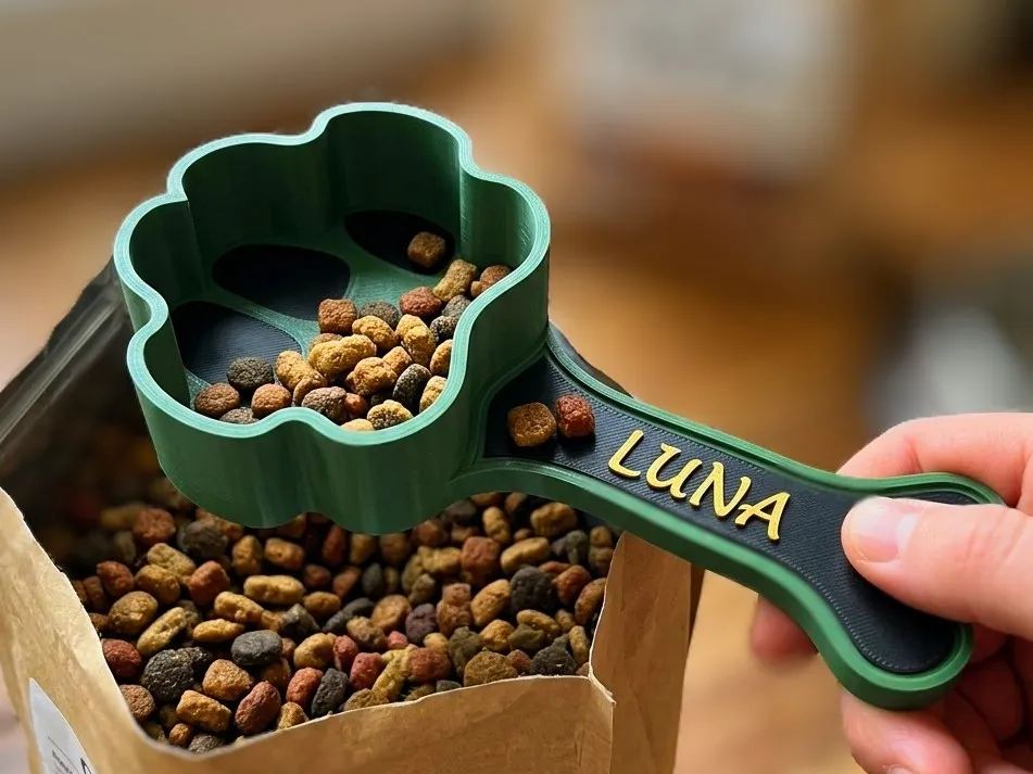 Personalized Paw & Bone Pet Food Scoop, photo 4 of 4 - Personalized Paw & Bone Pet Food Scoop Pets