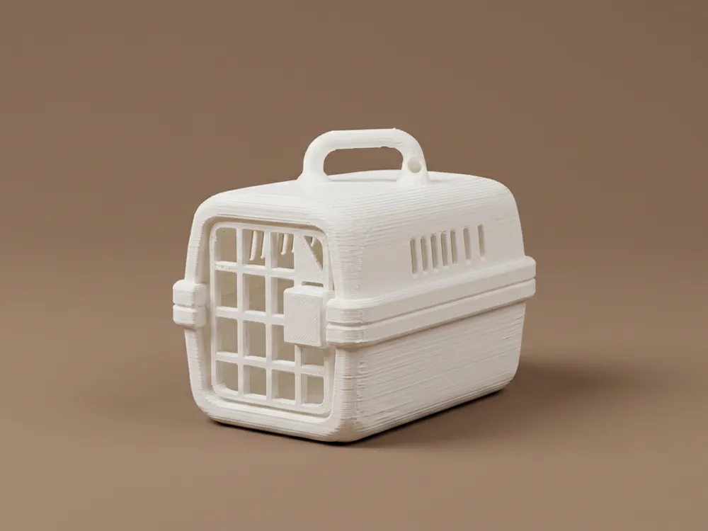 Pet Carrier, Mini Dollhouse Animal Transport Box