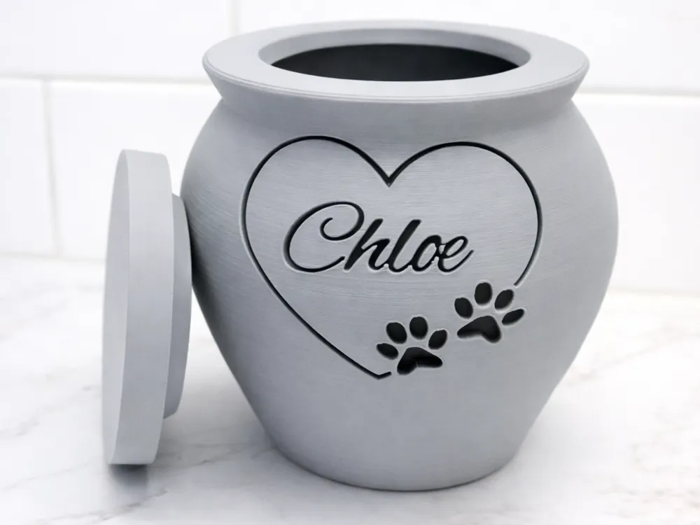 Pet Urn Design 3 - customizable name
