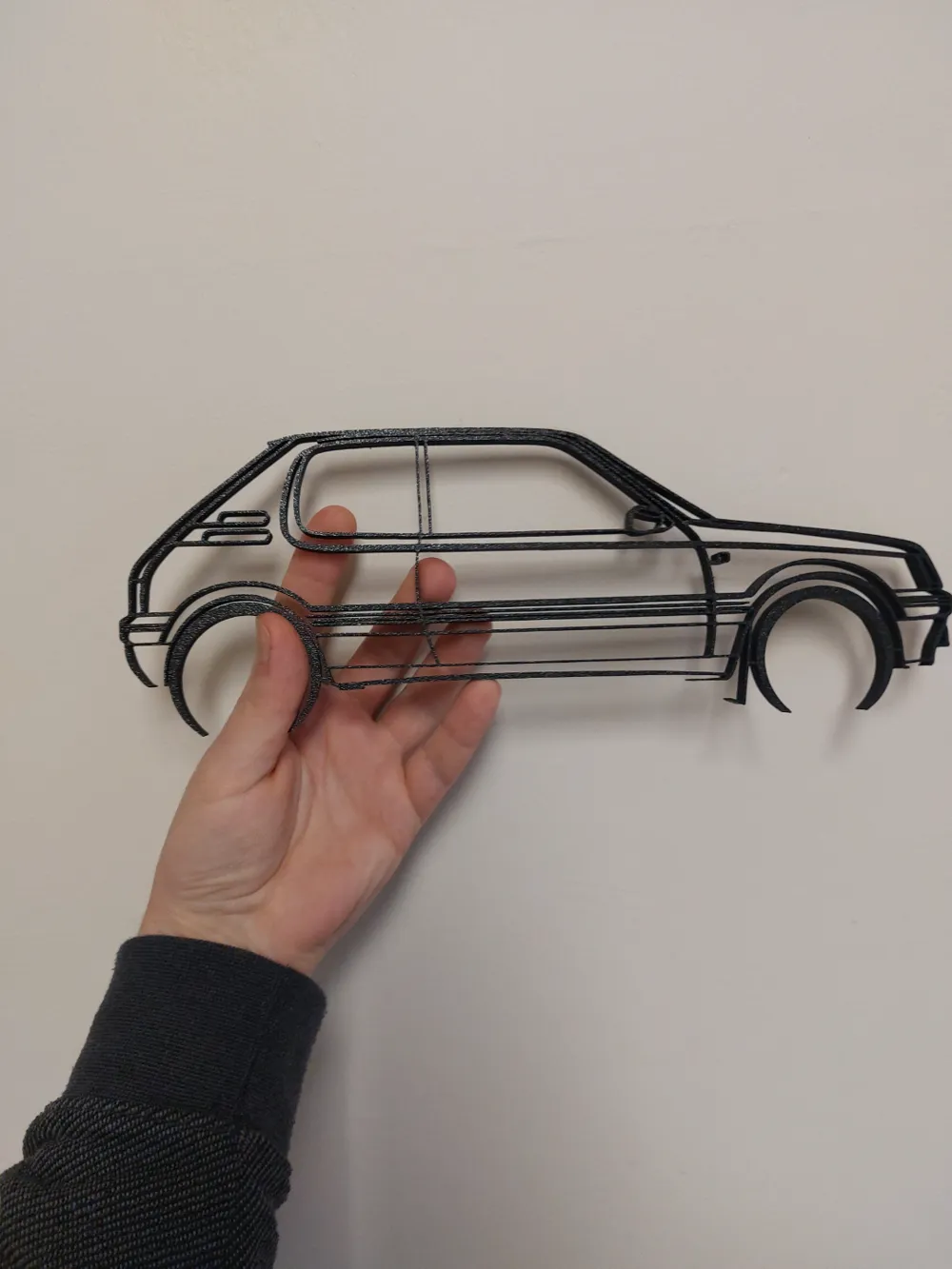 Peugeot 205 GTI silhouette Wall Art, photo 3 of 4 - Line Art & Silhouettes, Car