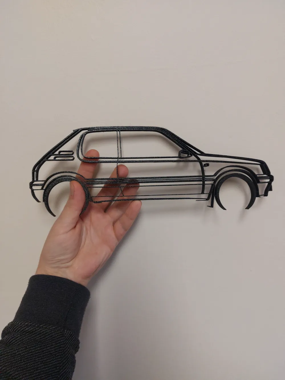 Peugeot 205 GTI silhouette Wall Art, photo 4 of 4 - Line Art & Silhouettes, 205gti
