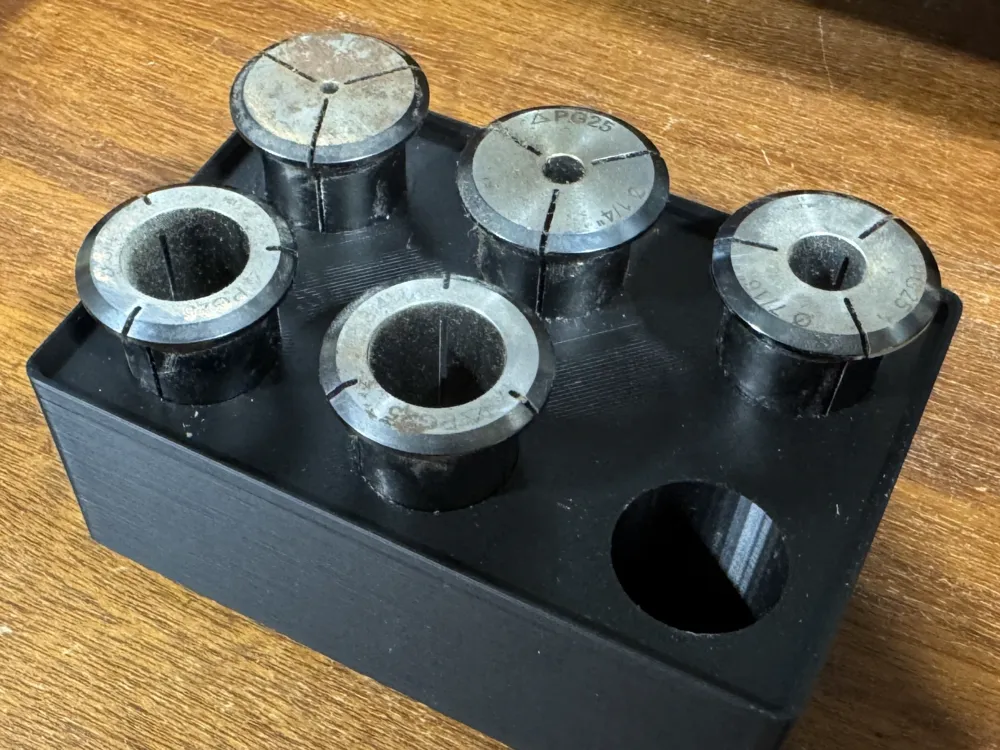 PG25 Gridfinity Collet Holder for PowRgrip