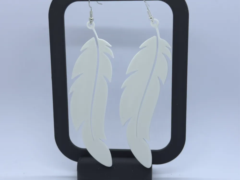 Pendientes pluma fenix