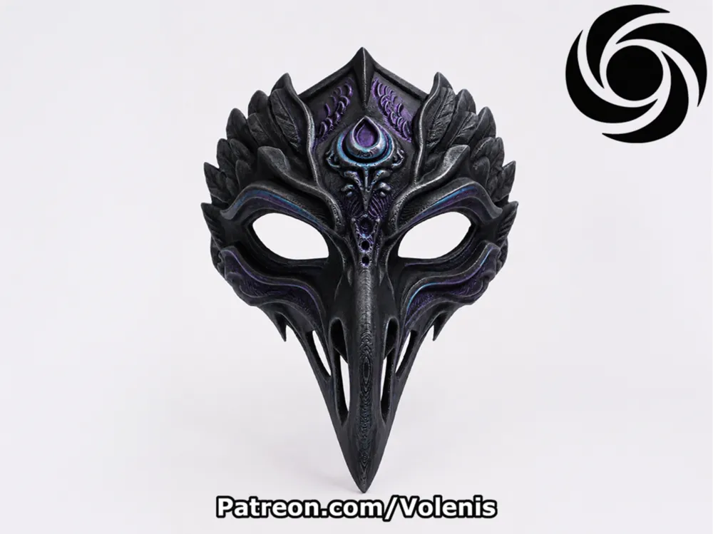 Phoenix Raven Priest Mask | Wall Decor