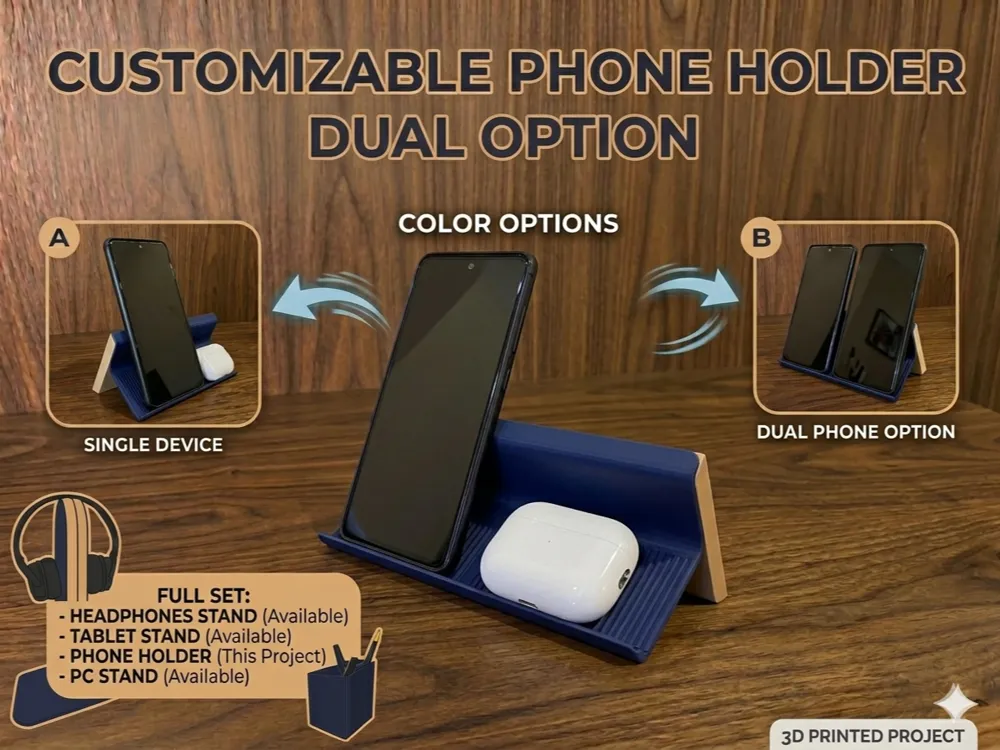 Phone Holder (single or double) - Office, in stock in India