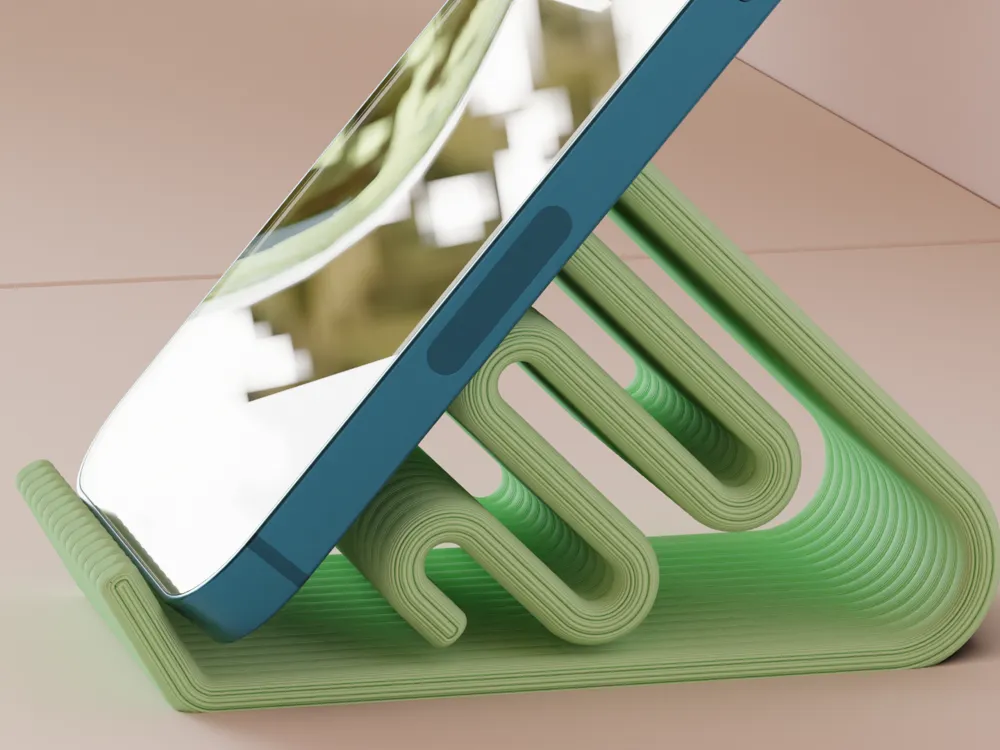 Phone Stand. Modern Layered Wavey Phone stand - Gadgets, in stock in India