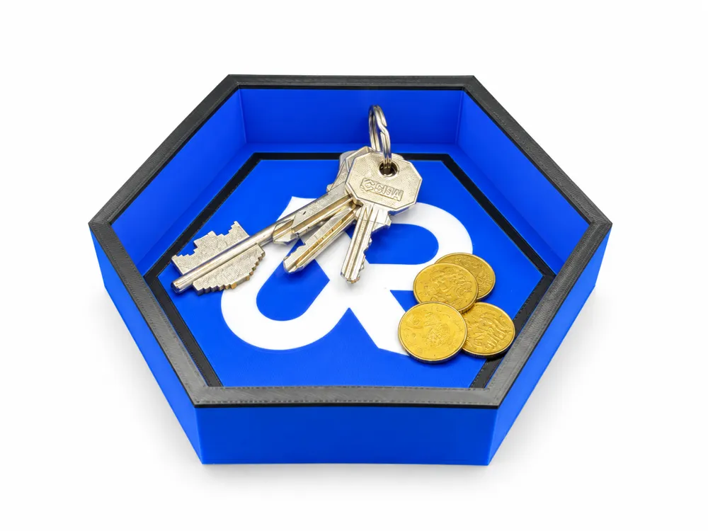 Piaggio Valet Tray, Hexagonal Key & Coin Holder, photo 2 of 4 - Piaggio Valet Tray, Hexagonal Key & Coin Holder Household
