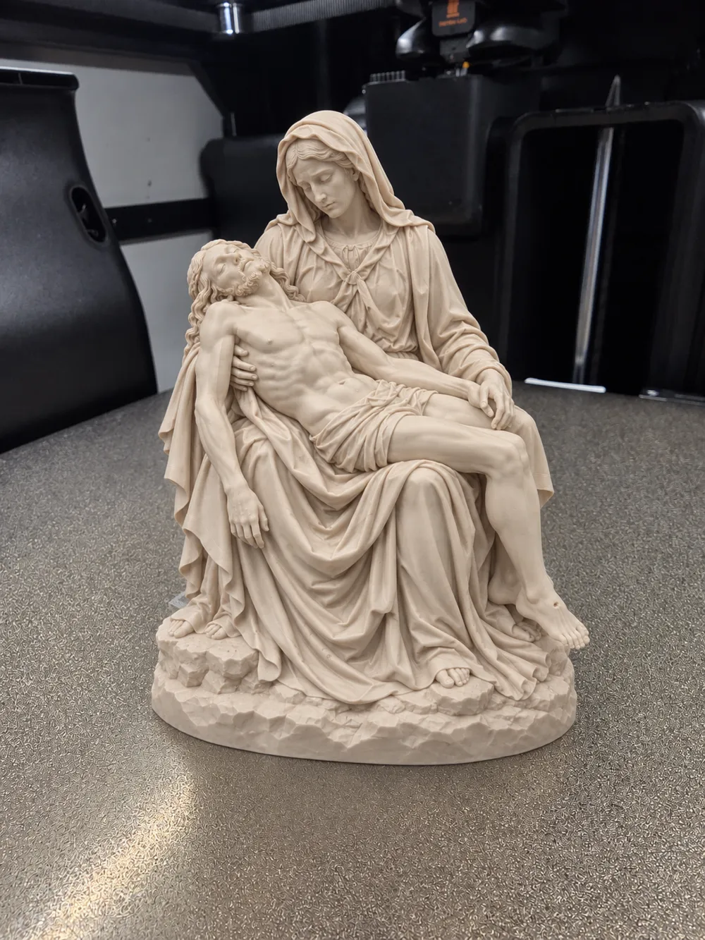 Pieta Virgin Mary and Jesus Sculpture, photo 2 of 4 - Pieta Virgin Mary and Jesus Sculpture Art