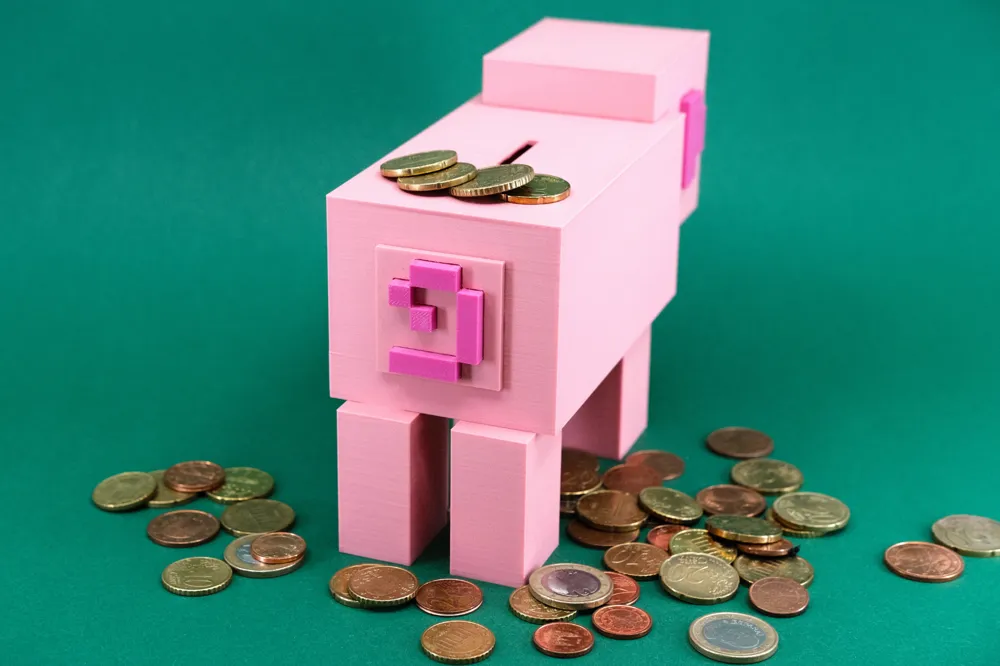 Piggy Bank Minecraft Pig, photo 4 of 4 - Piggy Banks & Money Boxes, money
