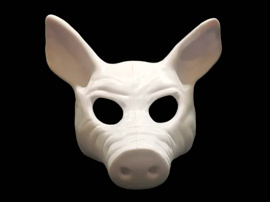 PIGGY MASK, photo 2 of 4 - Masquerade & Venetian Masks, Halloween
