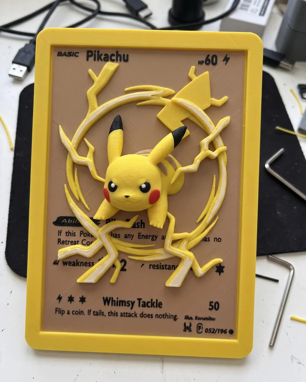 Pikachu, TCG Relief, photo 3 of 4 - Pikachu, TCG Relief Miniatures
