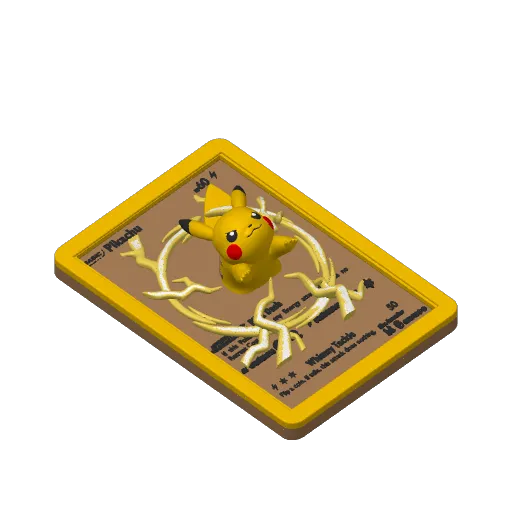 Pikachu, TCG Relief, photo 4 of 4 - Pikachu, TCG Relief Miniatures
