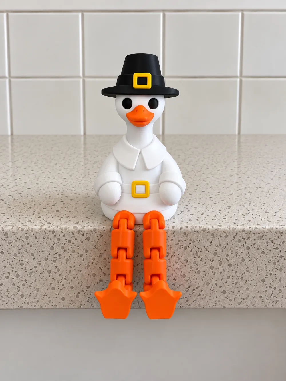 Pilgrim Goose Flexi|Thanksgiving Shelf Sitter, photo 2 of 4 - Pilgrim Goose Flexi|Thanksgiving Shelf Sitter Household