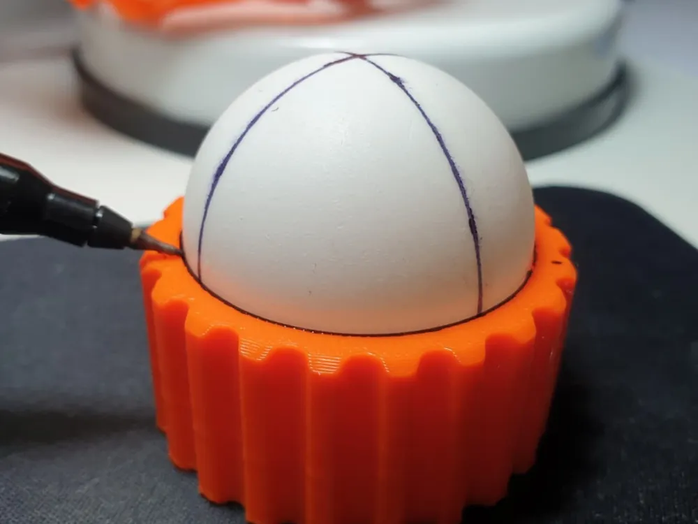 Ping Pong Ball Marking Jig - Spin Training Ball