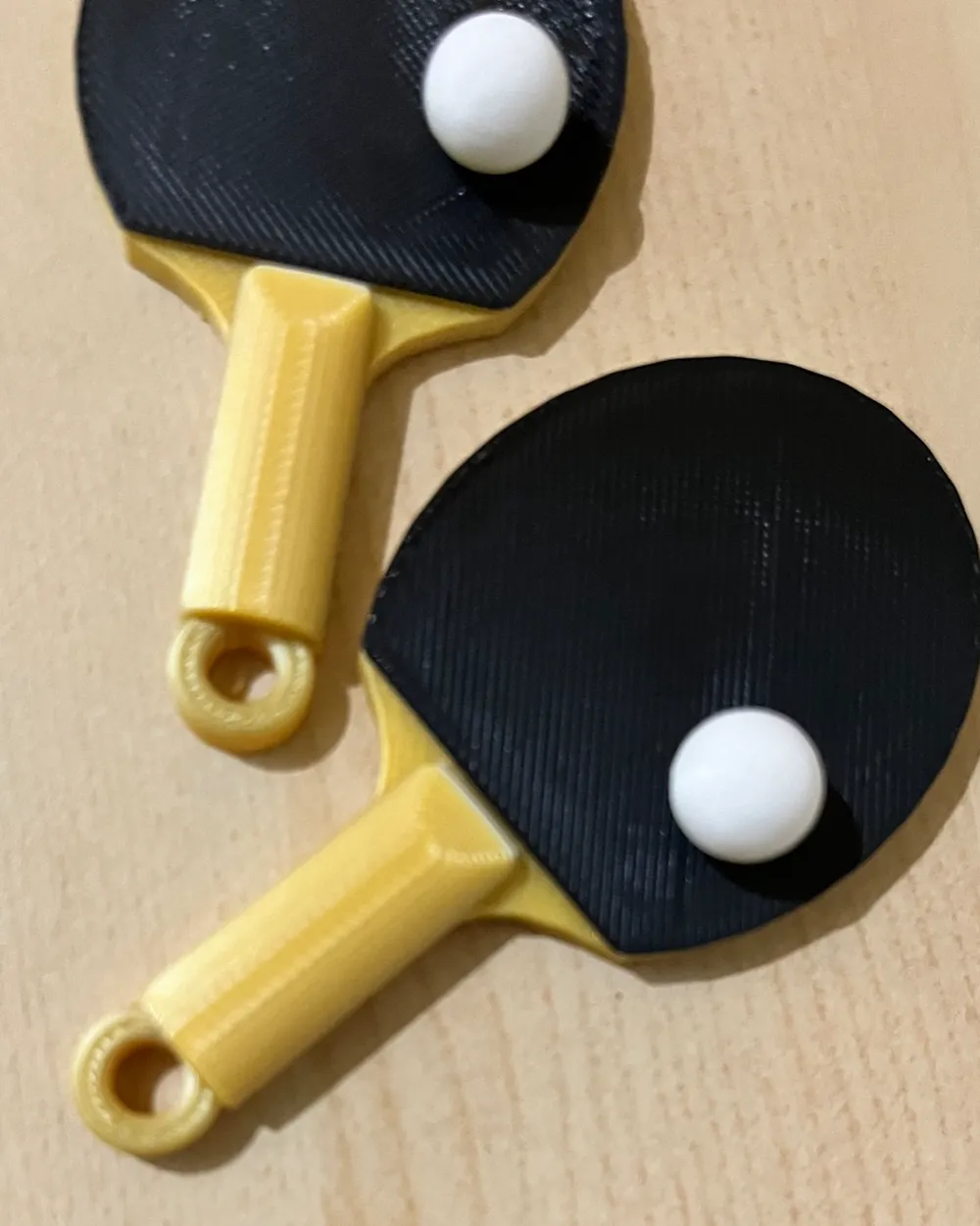 Ping-Pong Keychain Table Tennis key ring, photo 2 of 4 - Ping-Pong Keychain Table Tennis key ring Generative Art