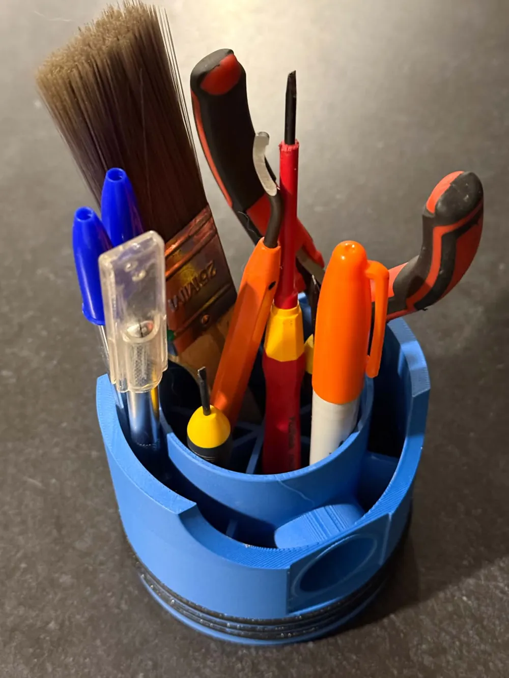 Piston and Rings Desk Organizer, photo 2 of 4 - Piston and Rings Desk Organizer Household