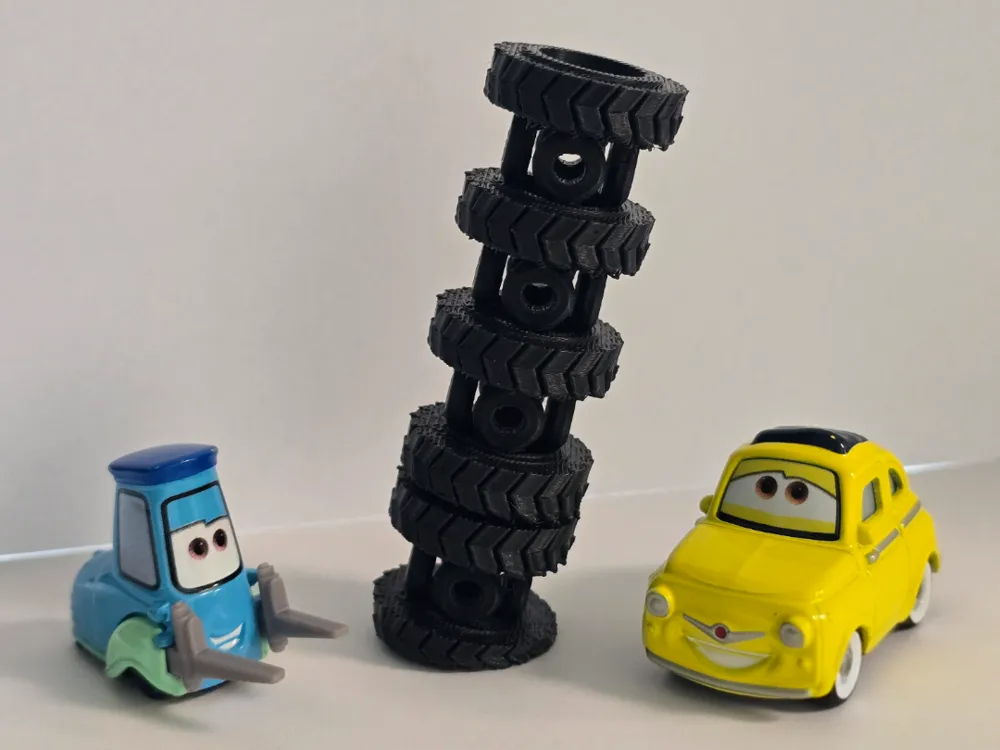 Piston Racing Tire Stack & Wheel Display Stand - Vehicles, in stock in India