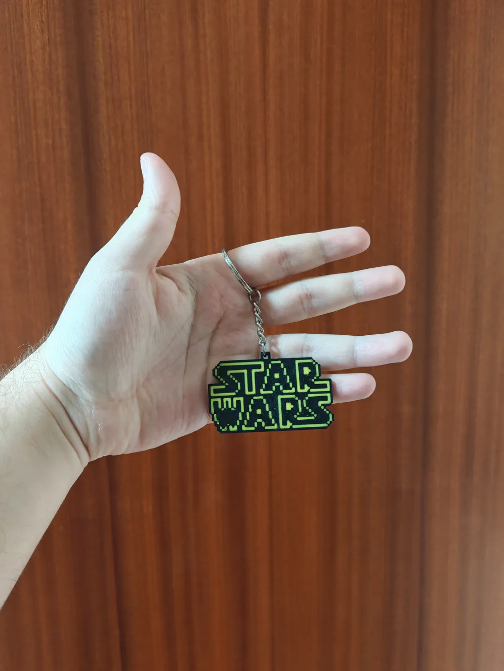 Pixel Art Star Wars Logo Keychain, photo 3 of 4 - Pixel Art Star Wars Logo Keychain Keychains