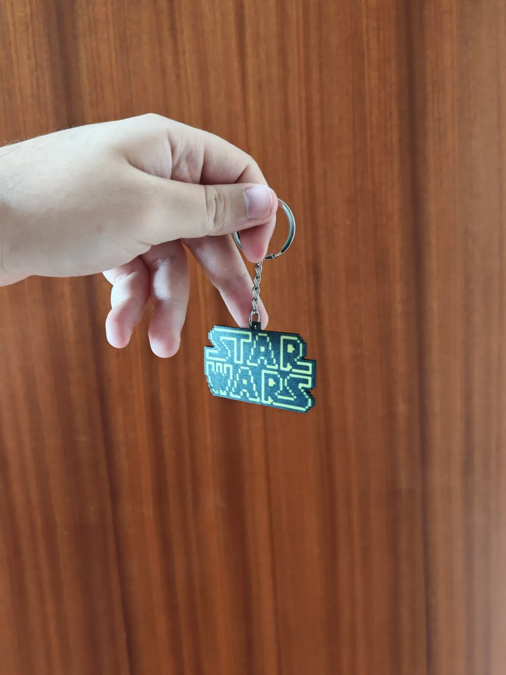 Pixel Art Star Wars Logo Keychain, photo 4 of 4 - Pixel Art Star Wars Logo Keychain Keychains