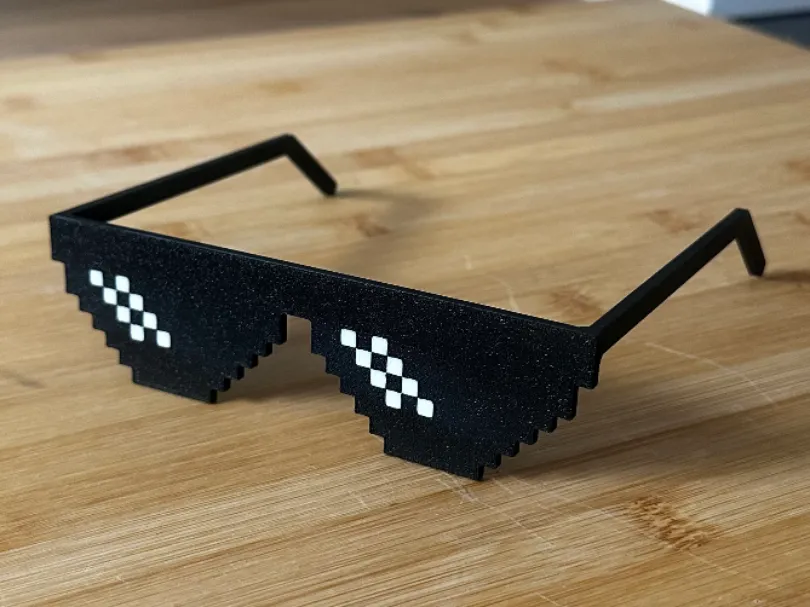 Pixel Glasses / Thug Life / Minecraft / Party Gag, another view - Birthday & Party, sunglasses