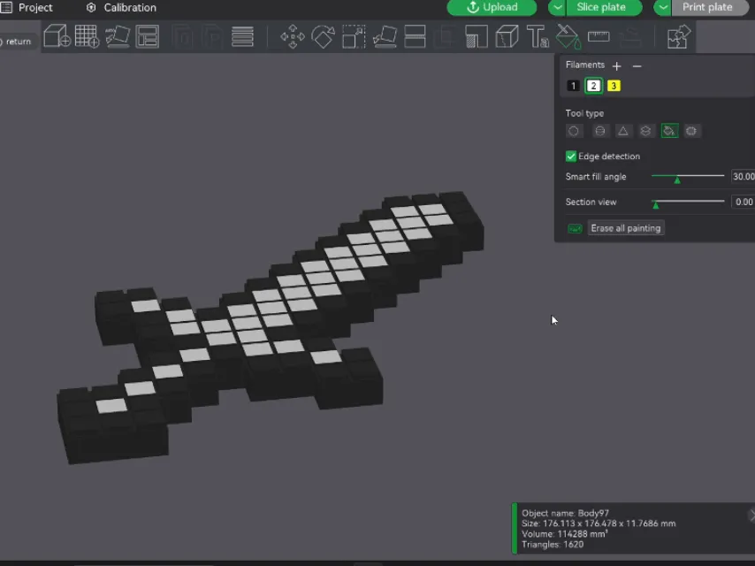 Pixel Sword, Minecraft-Inspired, Customizable, photo 4 of 4 - Swords & Katanas, Props & Cosplay