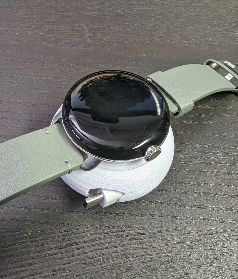 Pixel Watch gen 1 charger with cable winder - Fitbit & Fitness Band Stands, in stock in India