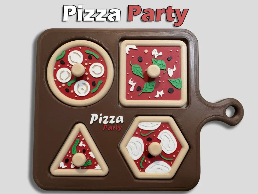 Pizza Party Puzzle Game - Kids/Baby Toy