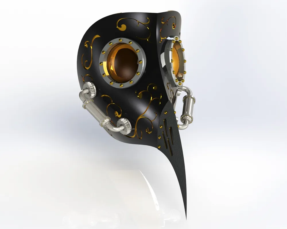 PLAGUE DOCTOR MASK, photo 3 of 4 - PLAGUE DOCTOR MASK Props & Cosplay
