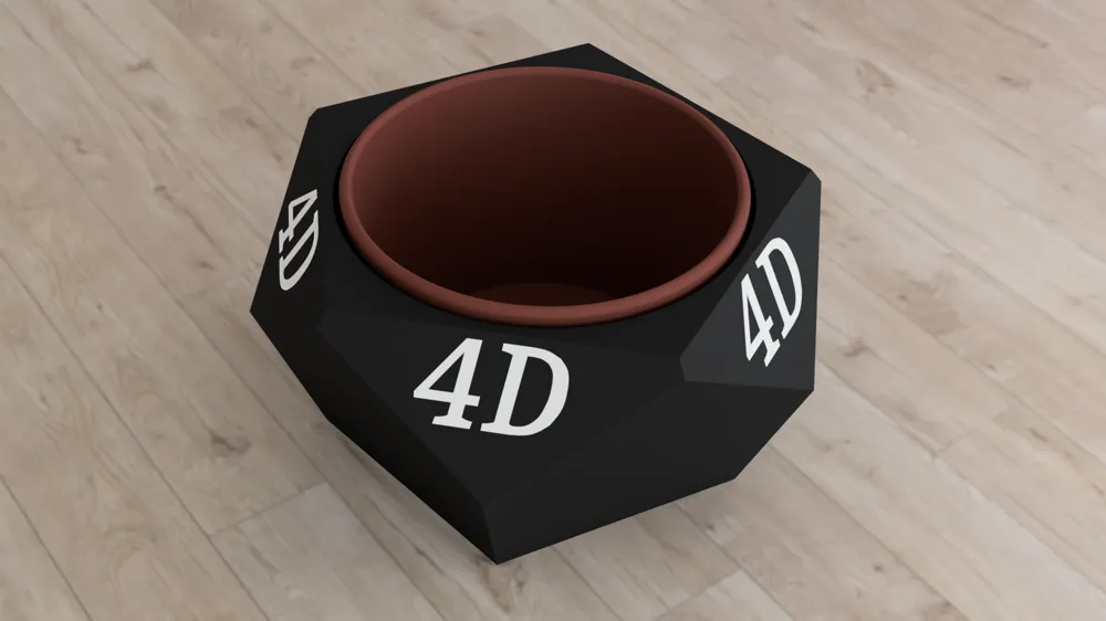 Plant pot holder with table number, photo 2 of 4 - Plant Stands & Holders, plant accessories