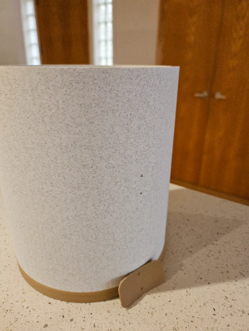 Plant Pot with editable nametag, magnet drain base, photo 4 of 4 - Succulent & Mini Planters, marble
